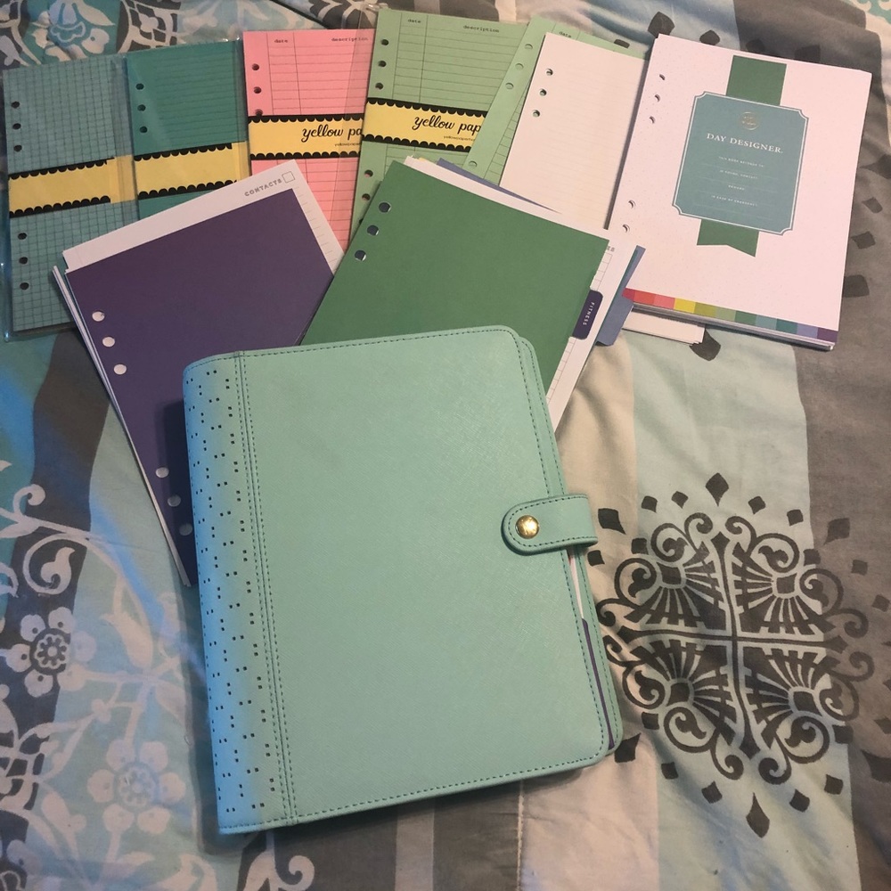Large Kikki K planner in mint